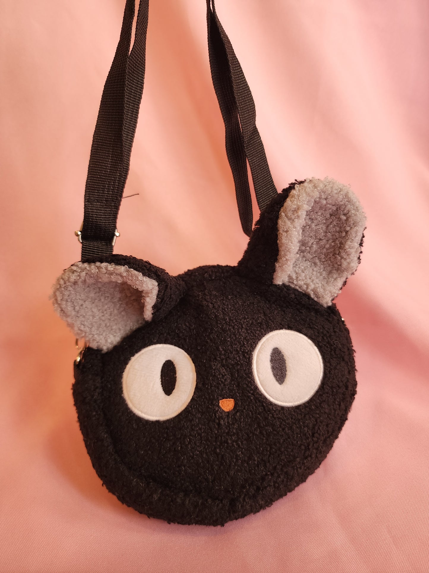 Mini Black Cat Plushie Bag