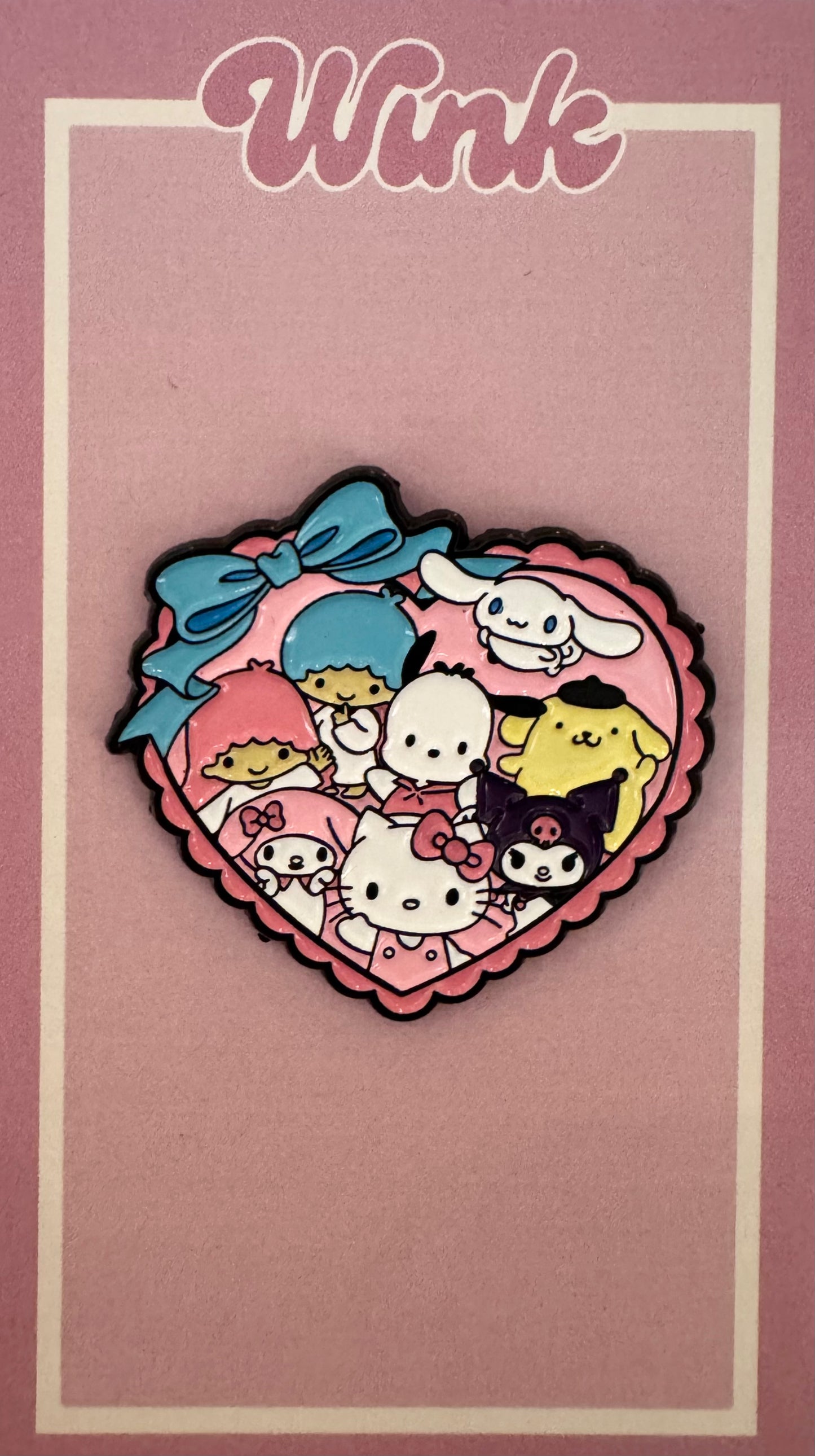 Heart Shape Cute Group Pin