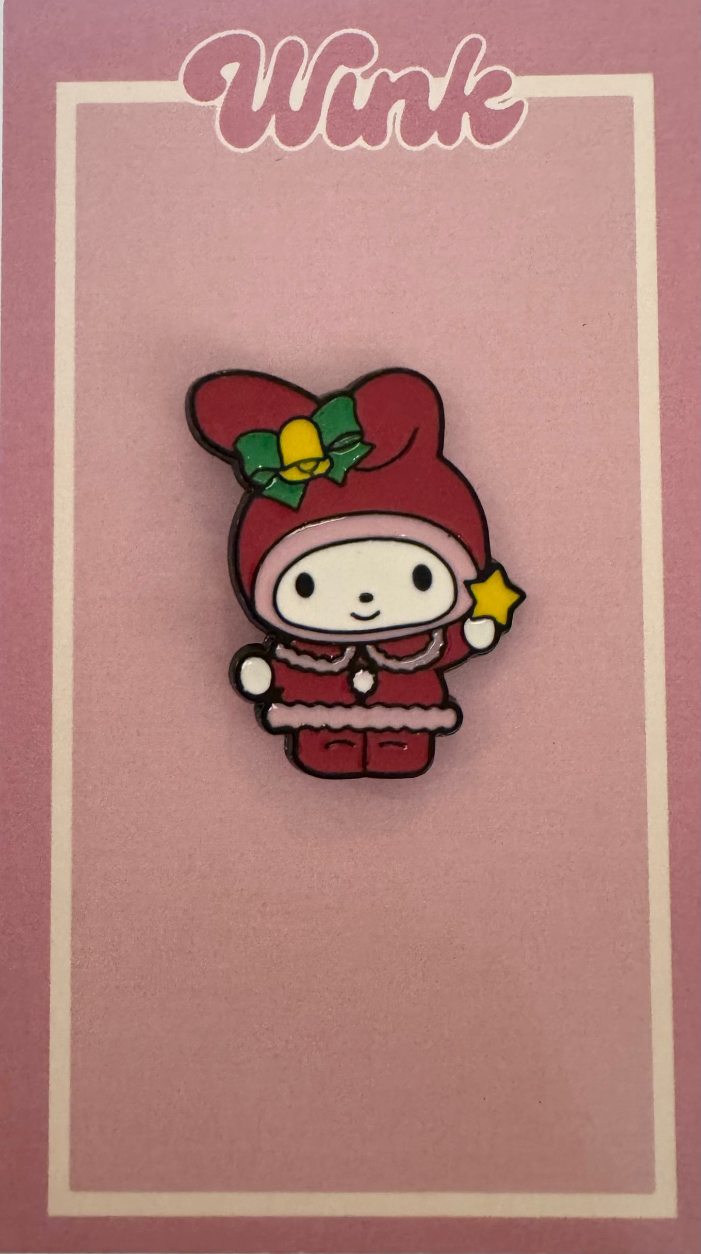 Christmas Bunny Pin