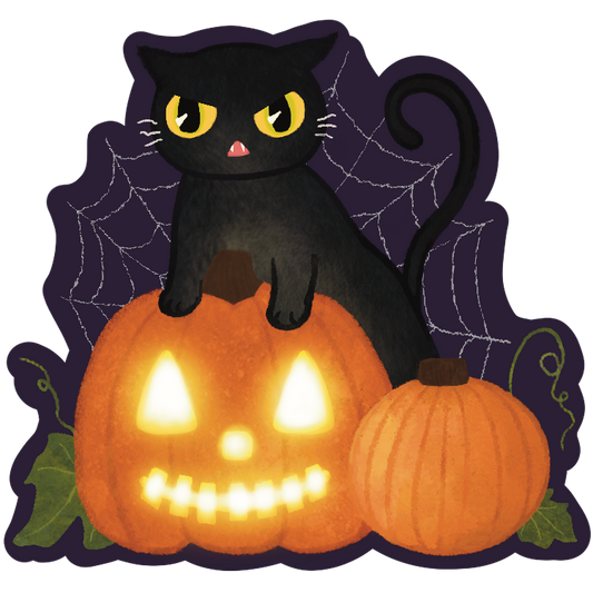 Pumpkin Kitty Sticker