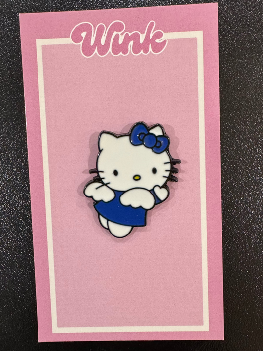 Blue Angel Kitty Pin