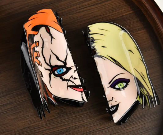 Chucky & Tiffany Hair Claw Clip (1pc)